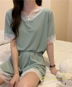 パジャマ ルームウェア | パジャマ レディース 夏 半袖 ルームウェア 涼しい 部屋着 ナイトウェア 寝間着 柔らかく軽い薄手の快適Tシャツパジャマ 部屋着 薄手パジャマ 上下セット