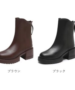 ショートブーツ | 太ヒール レディース
