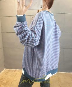 パーカー | 重ね着風トレーナー レディース 長袖 トップス カジュアル スウェット 丸首 プルオーバー ゆったり 抜け感 シンプル 大人 無地 ボーダー柄