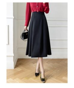 スカート | フレアレディース 秋 冬 秋冬 ミモレ丈 ロング丈 きれいめ 30代 40代 50代 着やせ 上品 脚長効果 Aライン 知的 通勤OL オシャレ