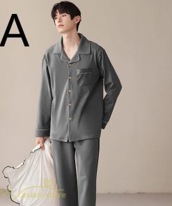 パジャマ　ルームウェア | パジャマ メンズ  前開き 長袖 秋新作 春 秋 冬 コットン 上下セット 男性 薄手 ルームサプリ L LL 3L 大きいサイズ セットアップ 4L 単品売り