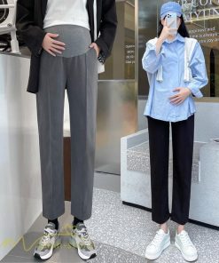 パンツ レギンス | マタニティパンツ レディース 着痩せ マタニティウェア ウエスト調整 上品 無地 カジュアル 大きいサイズ 妊婦服 ボトムス お出かけ マタニティ 日常感 産前着