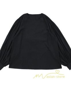 シャツ・ブラウス | 長袖ブラウス 綿100%ブラウス レディース シャツ 秋物 パフスリーブブラウス 無地 トップス 長袖 夏秋物 20代30代 可愛い ゆったりシルエット OL 大人