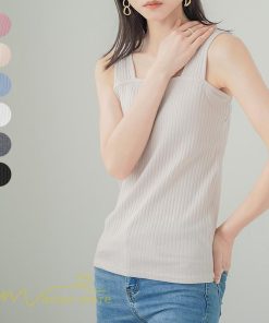 ｔシャツ・カットソー | タンクトップ レディース 夏 綿100% Tシャツ トップス ノースリーブ 無地 可愛い サマータンクトップ ルームウェア リブ 20代30代40代 スポーツ カットソー