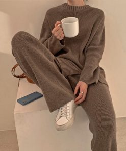 セットアップ | セットアップニット 秋冬 スリット 韓国