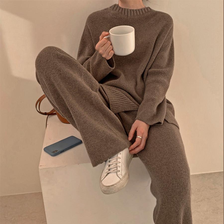 セットアップ | セットアップニット 秋冬 スリット 韓国