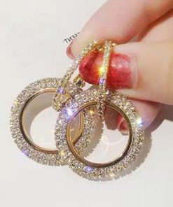 その他アクセサリー | キラキラピアス 痛くない ビジュー レディース リングピアス 華奢 サークルピアス