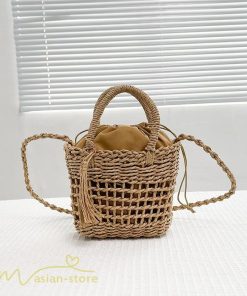 女性用バッグ | トートバッグ レディース 軽量 カゴバッグ 2022 かごバッグ トート 夏 おしゃれ サマーバッグ 女性 手編み 軽い 50代 旅行 40代 30代 ストローバッグ