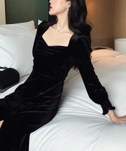 ワンピース | ベロアスプリット レディース