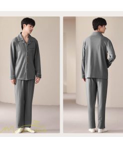 パジャマ　ルームウェア | パジャマ メンズ  前開き 長袖 秋新作 春 秋 冬 コットン 上下セット 男性 薄手 ルームサプリ L LL 3L 大きいサイズ セットアップ 4L 単品売り