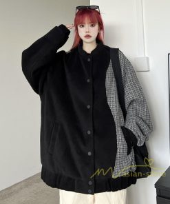 コート・ジャケット | ジャケット レディース アウター 長袖 ブルゾン メンズ スタンドカラージャケット トップス 20代30代 ゆったり 40代50代 オーバー Oversize 羽織り 秋冬