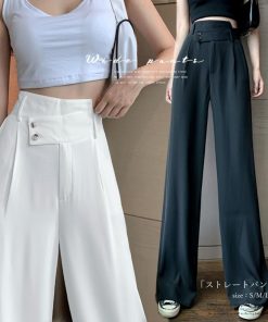 ワイドパンツ | ハイウエストレディース 無地