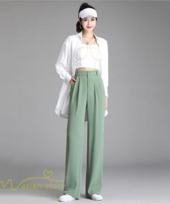 ワイドパンツ | レディース パンツ ボトムス ズボン ハイウエストパンツ 体型カバー ストレート ロングパンツ ゆったり 春夏 美脚 お洒落 カジュアル