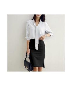 在庫ある | タイトスカート セクシースカート ビジネスオフィススカート フォーマル 膝丈スカート ハイウエスト スリット フェミニン 無地 レディース 通学通勤 OL