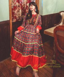 マキシ | ワンピース レディース 春夏 マキシワンピース 長袖ワンピース 綿麻 無地 Aライン フレアワンピース ハイウェスト エスニック ボヘミア風 ロング リゾート