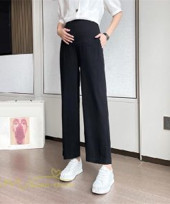 パンツ レギンス | ワイドパンツ マタニティウェア 妊婦服 パンツ 着痩せ 無地 マタニティパンツ おしゃれ 上品 春 夏 ウエスト調整 マタニティパンツ 産前 お出かけ カジュアル