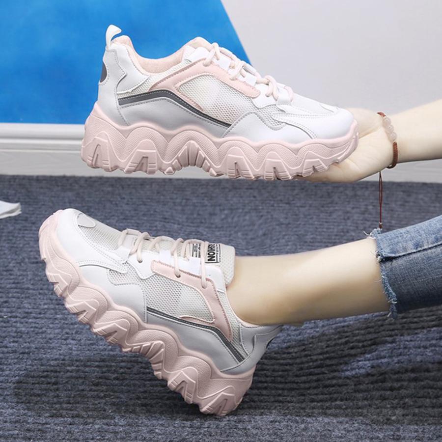 ムートンブーツ | メッシュ スポーツ 蒸れない シューズ スニーカー カジュアル ローカット ダッドスニーカー 厚底靴 レディース スニーカー