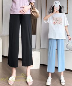 パンツ レギンス | マタニティ ワイドパンツ ガウチョパンツ 着痩せ 無地 着痩せ ゆったり マタニティパンツ パンツ マタニティウェア 日常 夏新作 おしゃれ サマー サマーパンツ