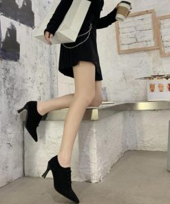 パンプス | アンクル丈ブーティ ハイヒール 韓国風