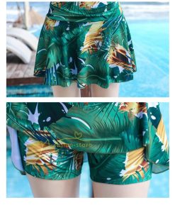 水着 | レディース ワンピース 体型カバー ママ オトナ女子 露出控えめ セクシー Vネック キャミソール 20代30代40代50代 リゾート プリント きれいめ カジュアル