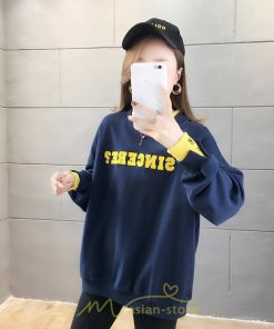 パーカー | トレーナー Tシャツ レディース 長袖 切り替え スウェット ゆったり 韓国風 トップス カジュアル 体型カバー 可愛い お出かけ 楽チン 通勤 通学