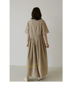 マキシ | ワンピース プリーツ Aライン 夏ワンピース 春 夏 秋 半袖 ロング マキシ丈 ロングワンピース お出かけ マキシワンピース カジュアル 着痩せ 20代30代40代50代