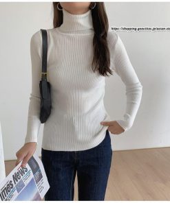 ニット・セーター | ニット 綿 リブ タートル インナー レイヤード リブニット レディース 長袖 タートルニット ハイネックニット インナーニット セーター 肌着 伸縮 着回し