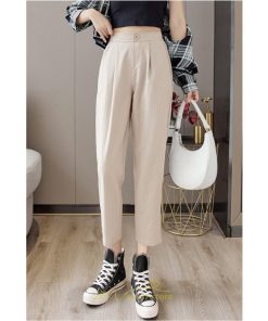 チノ・テーパード・ジョガー・スキニーパン | テーパードパンツ レディース ボトムス パンツ 麻綿風 チノパン 涼しい 接触冷感 ウエストゴム 夏パンツ 九分丈 春夏秋 可愛い 20代30代 無地 スリム 40代 大人