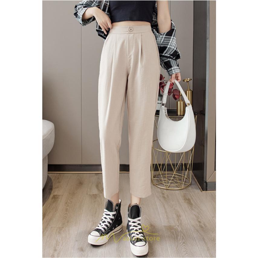 チノ・テーパード・ジョガー・スキニーパン | テーパードパンツ レディース ボトムス パンツ 麻綿風 チノパン 涼しい 接触冷感 ウエストゴム 夏パンツ 九分丈 春夏秋 可愛い 20代30代 無地 スリム 40代 大人