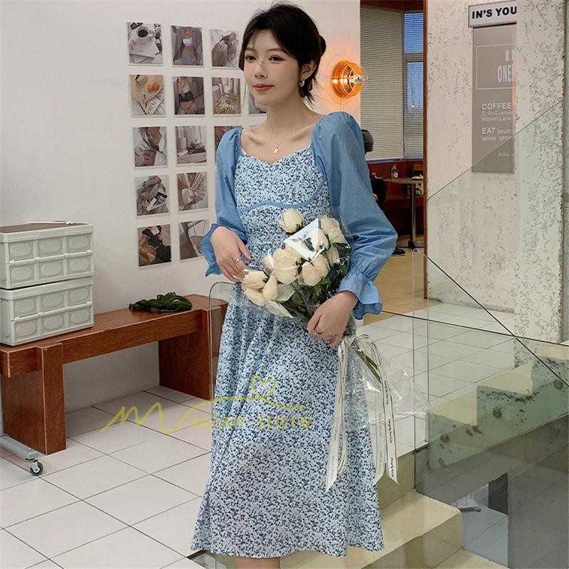 マキシ | ワンピース レディース ゆったり 長袖 オシャレ 呼ばれ 韓国風 二次会 同窓会 通勤 ロング丈 新春 カジュアル 体型カバー 20代30代40代 着痩せ きれいめ ロング