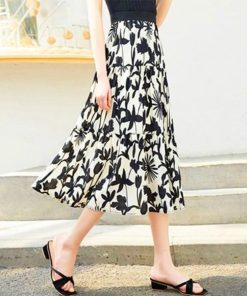 フレアスカート | ミモレ丈スカート サラリ Aライン 花柄
