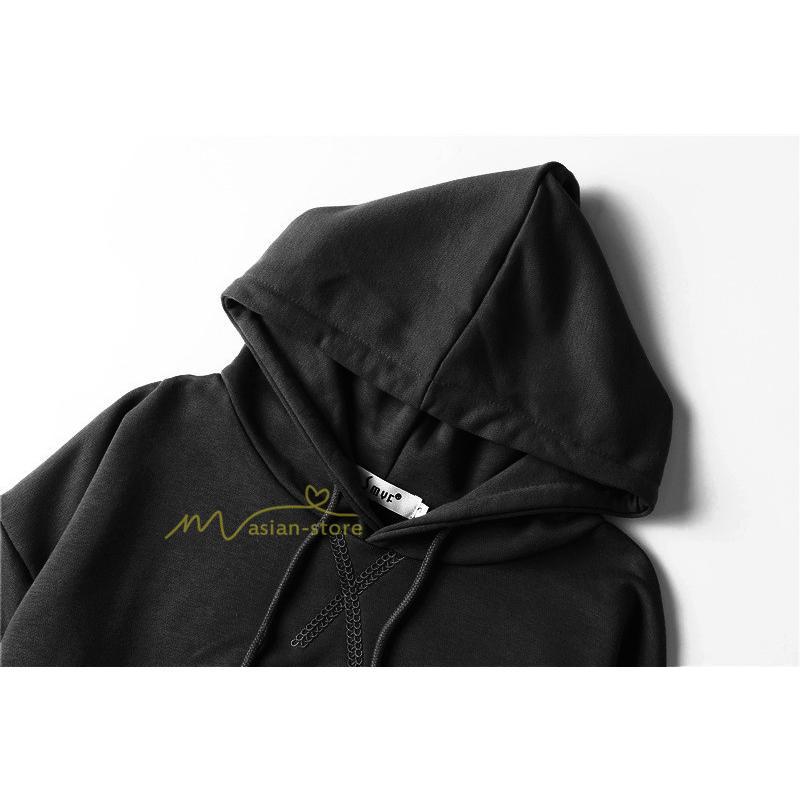 パーカー | 秋新作 長袖フード付き 秋冬 コーデ 薄手 ショート丈 6色 刺繍 シンプル 人気 おしゃれ スウェット プルオーバー 上品 トレーナー 秋物