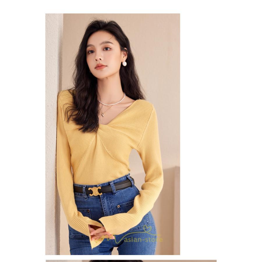 シャツ・ブラウス | ニットシャツ 長袖 ゆったり シャツ ブラウス トップス 体型カバー レディース 春秋 シンプル 秋 冬 あったか キレイめ オシャレ カジュアル 通学 着痩せ 通勤