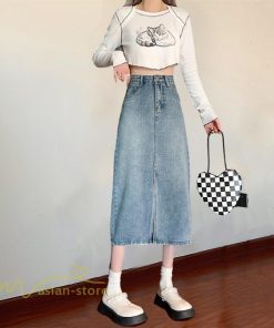 スカート | デニム マキシ夏 リゾート ロング結婚式 20代30代40代50代 カジュアル ひざ丈 ロング丈 春 キレイめ エレガント 可愛い 無地 レトロ