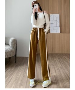 チノ・テーパード・ジョガー・スキニーパン | スウェットパンツ レディース コーデ ボトムス ワイドパンツ 美脚 ハイウェスト スリム 着痩せ ロング 送料無料 サイドライン お出かけ 部屋着 美脚 脚長