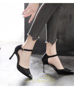 パンプス | ハイヒール ポインテッドトゥ ヒール5cm7cm8.5cm パーティー フォーマル ストラップ ピンヒール 大きいサイズ 歩きやすい 靴 結婚式 パーティ