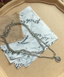 ネックレス | セット レディース ジュエリー ネックレス重ね付け シンプル シルバー アクセサリー チェーンペンダント