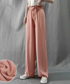 ワイドパンツ | ハイウエスト レディース ストレートパンツ 接触冷感 ロングパンツ ハイウエストサマーパンツ リラックスパンツ