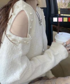 ニット・セーター | ニットトップス 肩出し ニットソー 長袖