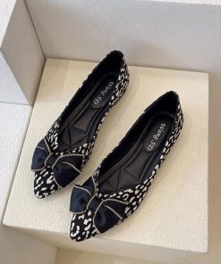 パンプス | レオパード柄ポインテッドトゥ