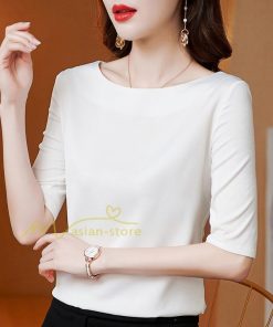 ｔシャツ・カットソー | トップス Tシャツ レディース 春 夏 秋 半袖 クルーネック 無地 プルオーバー オシャレ Tシャツ 着痩せ 20代30代40代50代 上品 お出かけ カジュアル エレガント