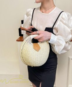 女性用バッグ | トートバッグ レディース 軽い カゴバッグ 2022 おしゃれ かごバッグ 夏 サマーバッグ バッグ 女性 旅行 ストローバッグ 手編み 軽量 大容量