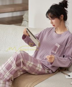 パジャマ ルームウェア | パジャマ ルームウェア レディース 春秋 長袖 パジャマ 綿ルームウェア 20色 上下セット 可愛い ナイトウェア Tシャツ 寝巻き 室内着 ホームウェア ロングパンツ