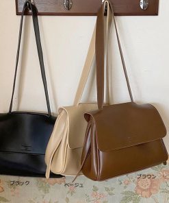 ショルダーバッグ | シンプル 韓国風 2way肩掛けバッグ 斜めがけバッグ 通学 フェイクレザー フリップバッグ レディース 通勤