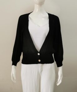 カーディガン | 薄手 大人 透け感 ゆったり 防寒 リブ ボリューム袖 オフィス 羽織 ドルマン トップス レディース