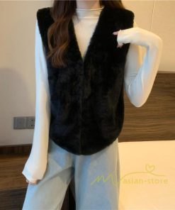 ベスト | ファーレディース 秋冬 ショート丈 アウター ジレ 羽織り 前開き ボタン カーディガン 袖なし 送料無料 コーデ フェイクファー ノーカラー