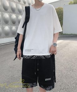 Tシャツ | Tシャツ メンズ 半袖 重ね着風 カジュアル半袖tシャツ 夏新作 メンズスタイル カットソー 上品 切り替え 2XL 大きいサイズ クルーネック 黒 白