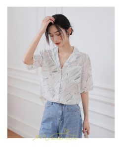 シャツ・ブラウス | ブラウス シャツ 花柄シャツ 花柄 半袖 レディース オシャレ 20代 30代 40代 春 秋 夏 カジュアル お出かけ 新作 着痩せ Vネック OL ビジネス 通勤 ファッション