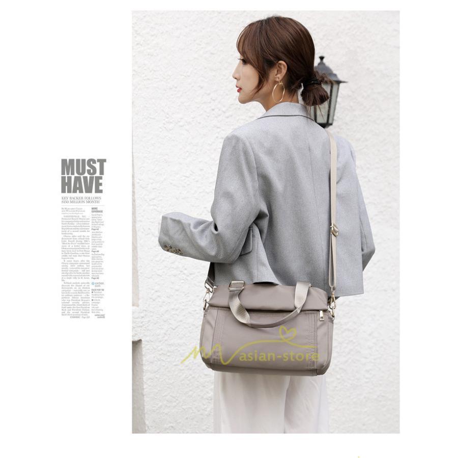 女性用バッグ | トートバッグ レディース ショルダー ハンドバッグ 3way 肩掛け ナイロン 通勤 通学 無地 シンプル 人気 上品 20代30代40代 トレンド 激売れ お出かけ 着回し