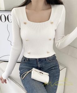 ｔシャツ・カットソー | リブカットソー レディース 秋 秋服 トップス 長袖 ロングスリーブ リブ カットソー 綿混 秋コーデ インナー 伸縮性 ショート丈 タイト スリム ニットソー